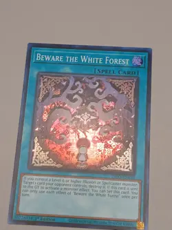 1st ed Beware the White Forest super rare INFO-EN059 Yugioh - Image 1