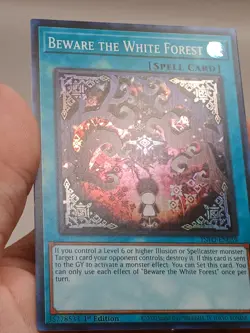 1st ed Beware the White Forest super rare INFO-EN059 Yugioh - Image 3