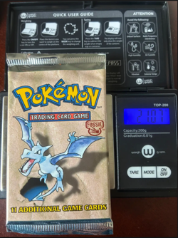 Heavy! Pokemon Fossil Booster Pack Aerodactyl Art -21.07g - Image 1