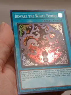 1st ed Beware the White Forest super rare INFO-EN059 Yugioh - Image 3