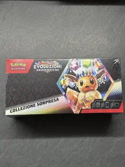 Pokemon collezione con sorpresa Evoluzioni Prismatiche Box display Ita Italiano - Image 3