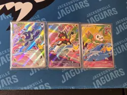 Pokemon First Partners Promo Alola Starters Rowlet Litten Popplio IR NM Gen 7 - Image 1