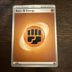 Pokemon Basic Fighting Energy 006 Scarlet & Violet Base Set Regular - Image 1