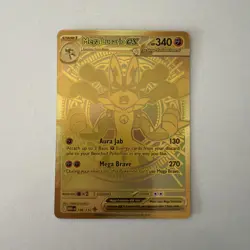 Pokemon Mega Lucario EX Gold Secret Rare ME01 188/132 Mega Hyper Rare 340 HP - Image 1
