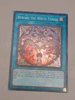 1st ed Beware the White Forest super rare INFO-EN059 Yugioh - Image 1
