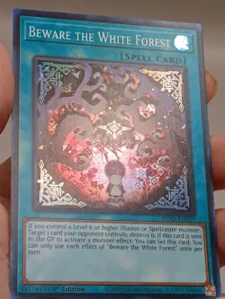 1st ed Beware the White Forest super rare INFO-EN059 Yugioh - Image 3