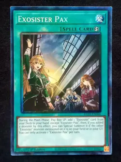 YuGiOh! Exosister Pax RA02-EN066 Collector's Rare - Near Mint - Image 1