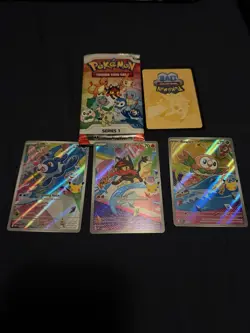 Pokemon TCG First Partner Illustration Collection Series 1 Gen 7 Alola Starters - Image 1