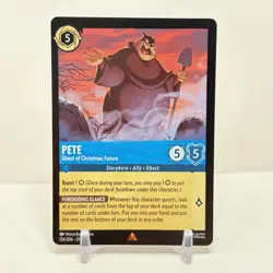 Disney Lorcana Winterspell Pete Ghost Of Christmas Future Regular 154/204 NM - Image 1