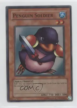 Penguin Soldier Unlimited YuGiOh Starter Deck Joey #SDJ-022 2003 READ - Image 1