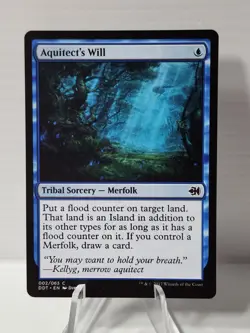 x1 Aquitect's Will NM 002 DDT Merfolk vs Goblins MTG Magic The Gathering - Image 1