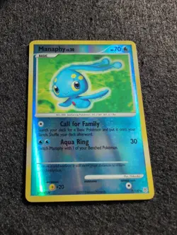 Manaphy 9/130 Reverse Holo Rare Diamond and Pearl Pokemon TCG - Image 3
