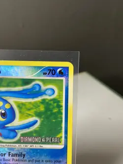 Manaphy 9/130 Stamped Reverse Holo Rare Diamond & Pearl Pokemon TCG LP - Image 3