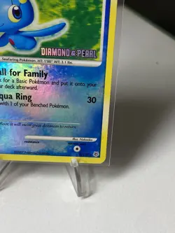 Manaphy 9/130 Stamped Reverse Holo Rare Diamond & Pearl Pokemon TCG LP - Image 5