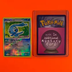 Manaphy Reverse Holo Rare 9/130 - HP Diamond Pearl Pokemon Card TCG D&P Stamped - Image 1