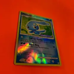 Manaphy Reverse Holo Rare 9/130 - HP Diamond Pearl Pokemon Card TCG D&P Stamped - Image 5