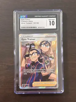 2022 Pokemon Silver Tempest Full Art Gym Trainer 191/195 PSA 10 Gem Mint - Image 1