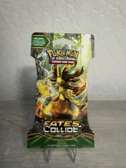 Pokemon 2016 XY Fates Collide Sleeved Booster Pack (Delphox) - Image 1
