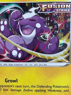 POKEMON TOXEL SWSH209 PROMO BLACK STAR COSMOS HOLO WITH HD SWIRL NM CARD PICS - Image 5