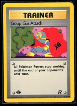 2000 Classic - Team Rocket Goop Gas Attack #78 1st Edition Non Holo Pokemon Card - Image 1