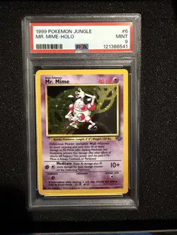 PSA 9 Mr. Mime 6/64 Holo Rare - Pokemon Jungle - Vintage WOTC - Image 1