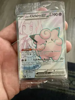 Pokemon Lillie’s Clefairy EX 195 Black Star Promo SEALED - Image 1