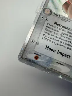 Pokemon Clefable EX Ultra Rare Holo Card 106/112 FireRed & LeafGreen 2004 - MP - Image 5