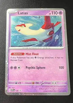 Latias (Cosmo Holo) 139 Holo Promo Scarlet & Violet Promo Pokemon Near Mint - Image 1