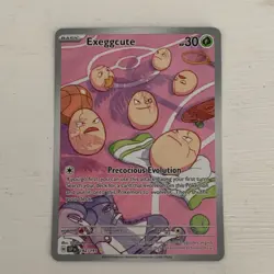 Pokemon Exeggcute Sv08 Surging Sparks Illustration Rare Holo 192/191 Basic 30 HP - Image 1