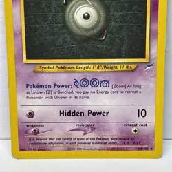 Pokemon TCG Neo Destiny - Unown [Z] 060/105 | Unlimited | MP - Image 3