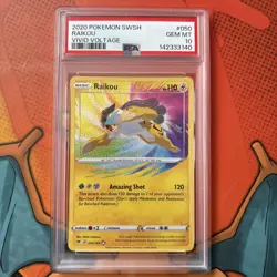 PSA 10 Raikou 050/185 Pokemon Vivid Voltage Amazing Rare - Image 1