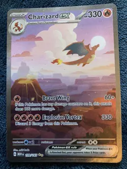 Pokemon TCG Charizard ex 199/165 Scarlet & Violet 151 English SIR - Image 4