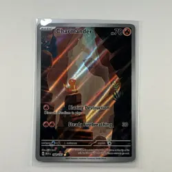 Pokemon Charmander 168/165 Scarlet & Violet 151 Full Art Rare Holo 2023 70 HP - Image 1