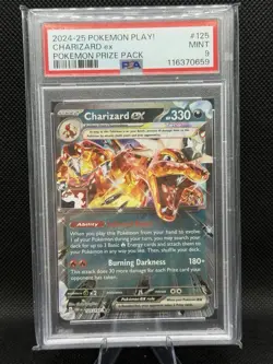 2024-2025 POKEMON PLAY! POKEMON PRIZE PACK #125 CHARIZARD EX PSA 9 - Image 1