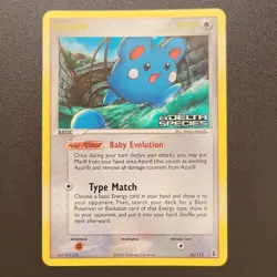 Pokemon TCG Azurill Delta Species Reverse Holo Rare 20/113 2005 - Image 1