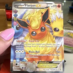 Pokemon Flareon EX Full Art Ultra Rare Generations RC28/RC32 Holo English - Image 2