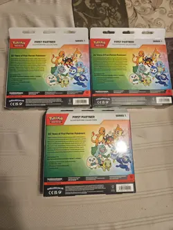 3 New Sealed TCG Pokemon First Partner Illustration Collection Boxes - Image 2