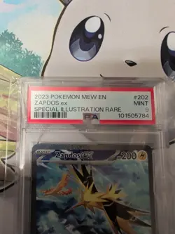 151 Pokemon Zapdos ex 202/165 Special Illustration Rare PSA Grade Mint 9 - Image 2