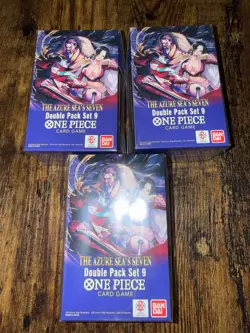 One Piece The Azure Sea's Seven Double Pack Set 9 OP-14 Factory Sealed/New x3 - Image 1