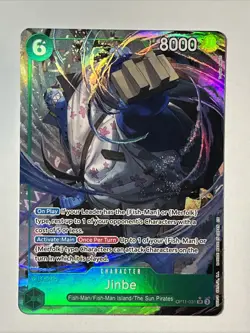 Jinbe (Alt Art) OP11-031 SR - One Piece A Fist Of Divine Speed Foil English - Image 1