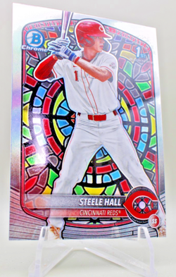 2025 Bowman Draft Chrome Steele Hall #BDC-20 Stained Glass SP - Image 2