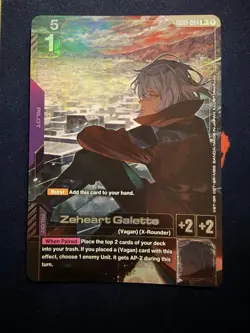 GUNDAM TCG ZEHEART GALETTE GD03-094 R+ HOLO FOIL ENGLISH STEEL REQUIEM - Image 1