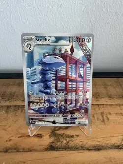 Pokemon TCG Steelix Paradox Rift Holo Card 208/182 Illustration Rare - Image 2