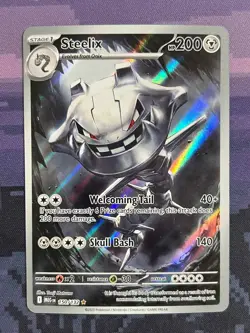 Steelix 150/132 Pokemon Mega Evolution Illustration Rare Near Mint - Image 1