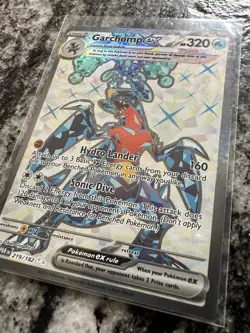 Pokemon TCG Garchomp EX Paradox Rift Holo Ultra Rare Full Art Card 219/182 - Image 2