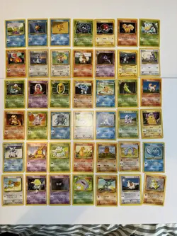 Pokemon Base Set Unlimited Cards X 42 WOTC No Duplicates - Image 1