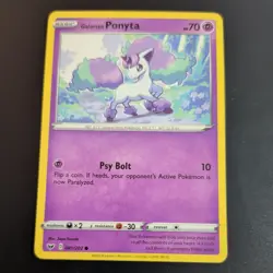 GALARIAN PONYTA 081/202 POKEMON CARD (SWORD AND SHIELD SET) - Image 2
