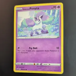 GALARIAN PONYTA 081/202 POKEMON CARD (SWORD AND SHIELD SET) - Image 4