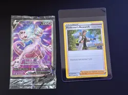 Pokemon Go Mewtwo And Professors Research Promo Cards Near Mint - Image 1