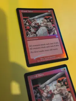 Grand Melee x2 Enchantment Onslaught. MTG Card. Old vintage FOIL.2 card - Image 4